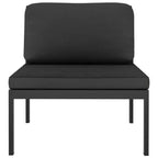 vidaXL 9 Piece Patio Lounge Set with Cushions Aluminum Anthracite