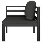 vidaXL Patio Lounge Set - Stylish, Durable & Weather-Resistant Aluminum Garden Lounge Set in Anthracite with Soft Cushions & Modular Design
