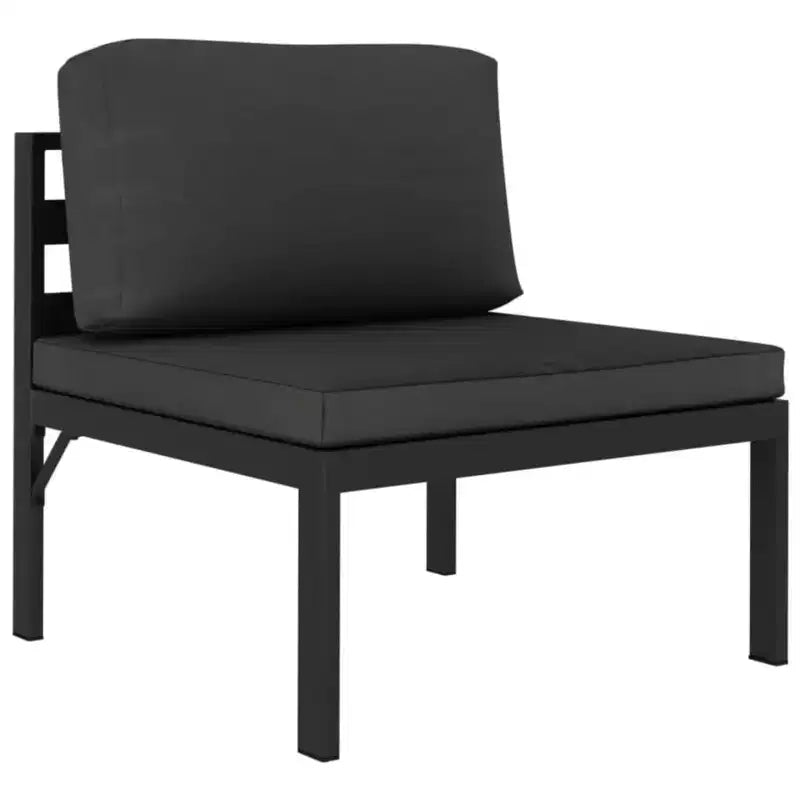 vidaXL Patio Lounge Set - Stylish, Durable & Weather-Resistant Aluminum Garden Lounge Set in Anthracite with Soft Cushions & Modular Design