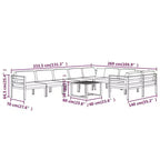 vidaXL Patio Lounge Set - Stylish, Durable & Weather-Resistant Aluminum Garden Lounge Set in Anthracite with Soft Cushions & Modular Design