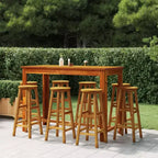 vidaXL Set Bar da Giardino Legno Massello di Acacia Grande Durevole