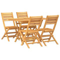 vidaXL Patio Dining Set Outdoor Table and Chair Furniture Solid Wood Teak