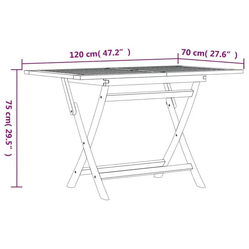 vidaXL Patio Dining Set Outdoor Table and Chair Furniture Solid Wood Teak