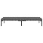 vidaXL Patio Lounge Set Outdoor Sectional Corner Sofa Poly Rattan Dark Grey
