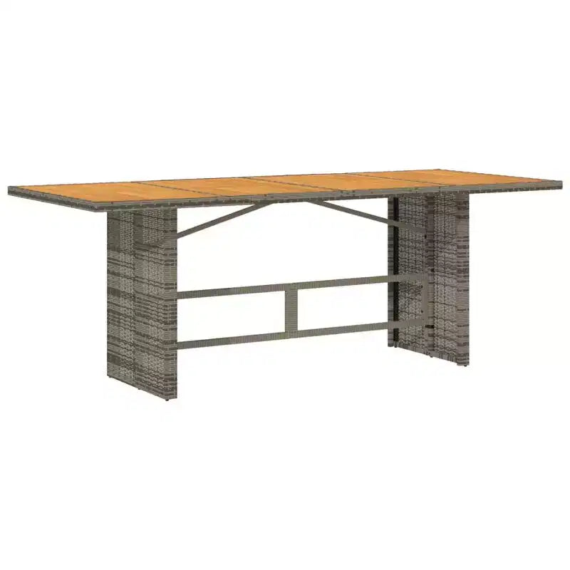 vidaXL Set da pranzo da esterno 9 pz con cuscini, in polyrattan grigio