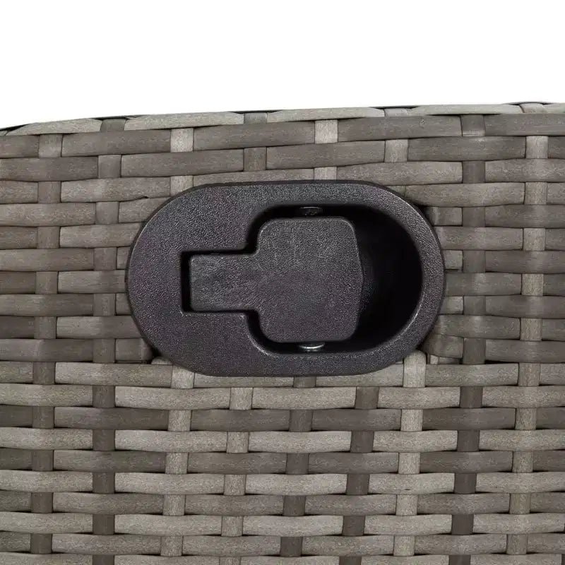 vidaXL Set da pranzo da esterno 9 pz con cuscini, in polyrattan grigio