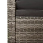 vidaXL Set salotto da giardino 8 pz con cuscini grigio poligiacinto