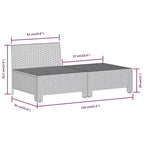 vidaXL Set salotto da giardino 8 pz con cuscini grigio poligiacinto