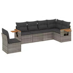 vidaXL Garden Sofa Set Grey
