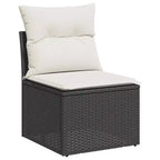 vidaXL Garden Sofa Set Adjustable Feet Rectangular Modern Modular