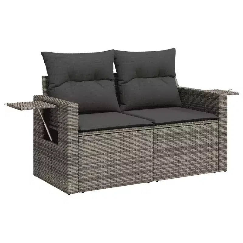 vidaXL Salotto da Giardino Grigio
