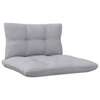 vidaXL Solid Pinewood Patio Lounge Set 5 Piece with Cushions - Brown and Gray