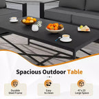 UPTIOT 4-Piece Outdoor Patio Conversation Set