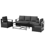 UPTIOT 4-Piece Outdoor Patio Conversation Set
