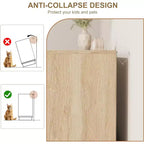 Cassettiera a 5 cassetti in rattan con struttura in legno