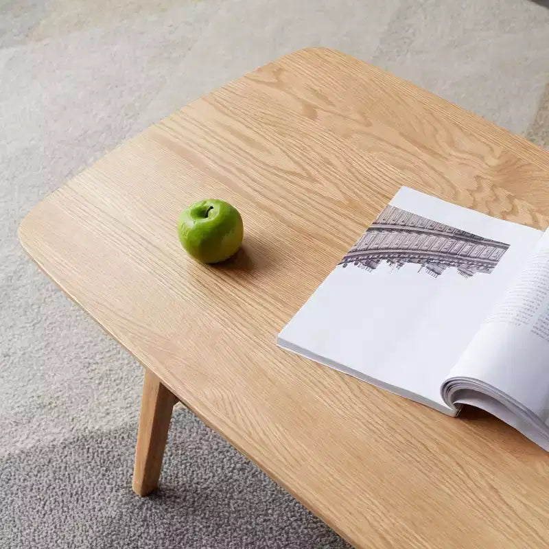 Tavolino da Caffè in Legno Massello di Rovere con Ripiano a Due Livelli – Disponibile nelle Misure 40x20 e 47x22