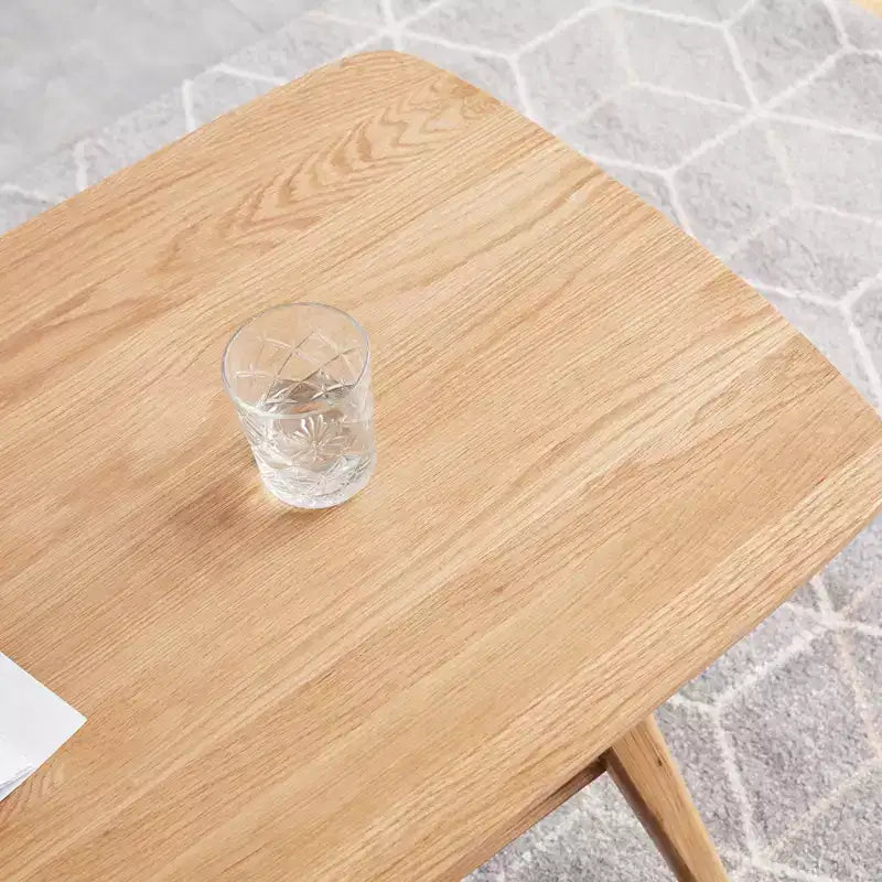 Tavolino da Caffè in Legno Massello di Rovere con Ripiano a Due Livelli – Disponibile nelle Misure 40x20 e 47x22