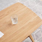 Tavolino da Caffè in Legno Massello di Rovere con Ripiano a Due Livelli – Disponibile nelle Misure 40x20 e 47x22