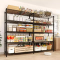 71 W Storage Shelves,5 Tier Metal Shelving Unit Heavy Duty Wire Shelving Adjustable Pantry Shelves Kitchen Shelf for Kitchen Pantry Garage Commercial