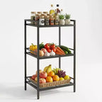 Scaffale portaoggetti in acciaio al carbonio a 3/4 ripiani – Organizer per bagno, cucina e lavanderia
