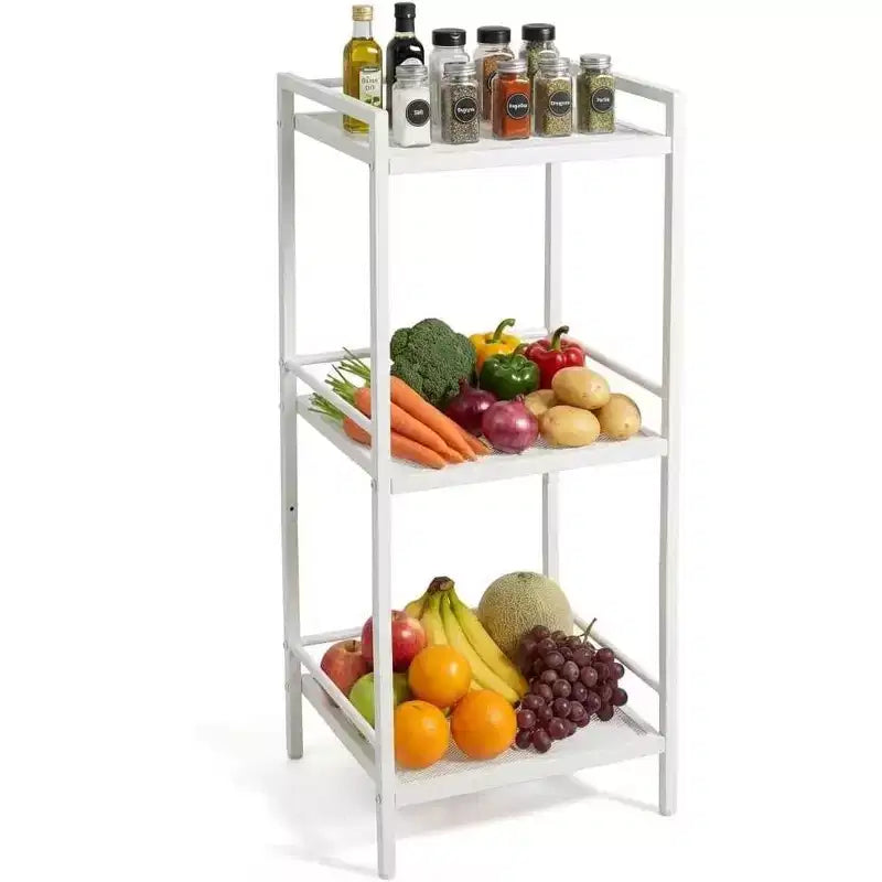 Scaffale portaoggetti in acciaio al carbonio a 3/4 ripiani – Organizer per bagno, cucina e lavanderia