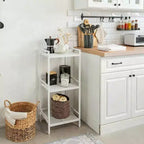 Scaffale portaoggetti in acciaio al carbonio a 3/4 ripiani – Organizer per bagno, cucina e lavanderia