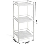 Scaffale portaoggetti in acciaio al carbonio a 3/4 ripiani – Organizer per bagno, cucina e lavanderia