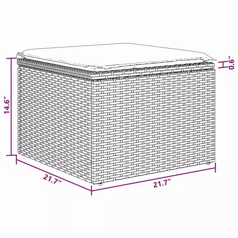 vidaXL Set Divani da Giardino con Cuscini 6 pz Nero Polyrattan
