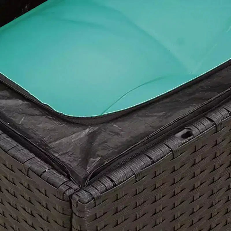 vidaXL Set divani da giardino 13 pz con cuscini Rattan PE Nero