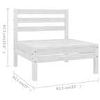 vidaXL Garden Lounge Set Solid Pine Standard Modular