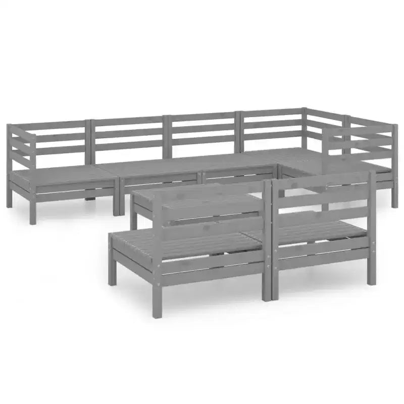 vidaXL Garden Lounge Set Solid Pine Standard Modular