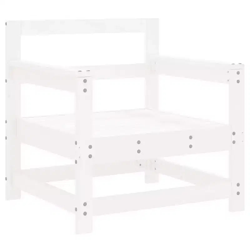 vidaXL Garden Lounge Set Natural wood Solid Pine Wood Standard Modular
