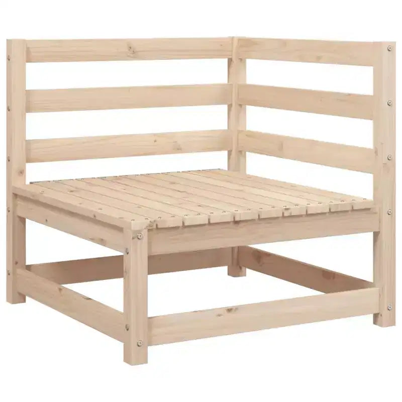 vidaXL Set divano da giardino 9 pz in pino massello