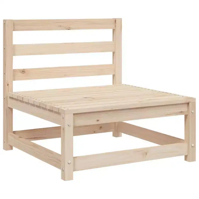 vidaXL Set divano da giardino 9 pz in pino massello