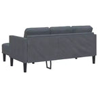 vidaXL Set Divani 2 pz Grigio chiaro 173 x 131 x 67 cm Velluto