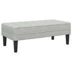 vidaXL Set Divani 2 pz Grigio chiaro 173 x 131 x 67 cm Velluto