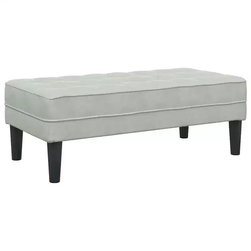 vidaXL Set Divani 2 pz Grigio chiaro 173 x 131 x 67 cm Velluto