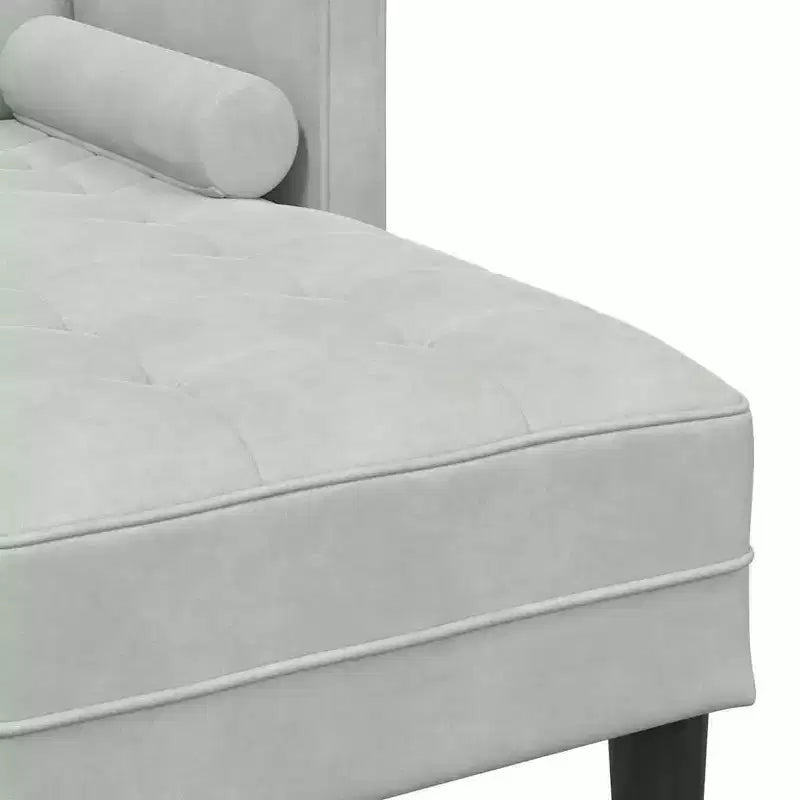 vidaXL Set Divani 2 pz Grigio chiaro 173 x 131 x 67 cm Velluto