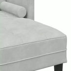 vidaXL Set Divani 2 pz Grigio chiaro 173 x 131 x 67 cm Velluto