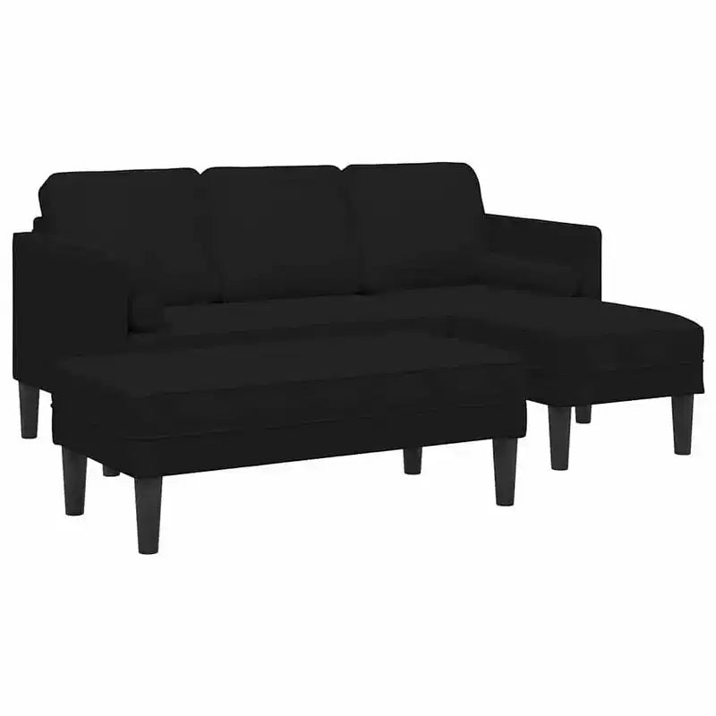 vidaXL Set Divani 2 pz Grigio chiaro 173 x 131 x 67 cm Velluto