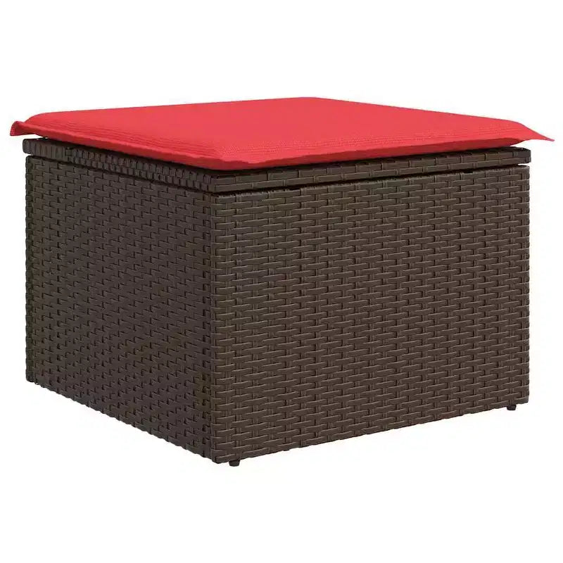 vidaXL Set Divani da Giardino con Cuscini 6 pz Marrone Polyrattan
