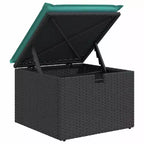 vidaXL Set divani da giardino con cuscini 6 pz Marrone Polirattan - Marrone senza tavolo Rosso