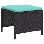 vidaXL Set divani da giardino 6 pz in polyrattan marrone e rosso