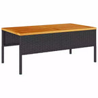 vidaXL Set divani da giardino 6 pz in polyrattan marrone e rosso