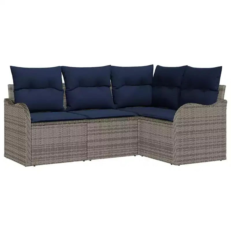 vidaXL Set Divani da Giardino 4 pz in Polyrattan