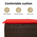 vidaXL Salotto da Giardino, Rattan Sintetico e Acciaio Verniciato a Polvere, Modulare da Interno/Esterno, 7 Pezzi