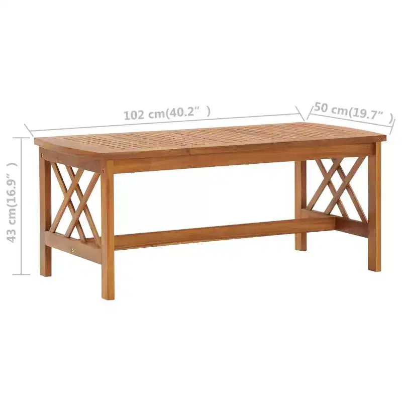 vidaXL Set divani da giardino 3 pz in legno massello di acacia oliato Naturale