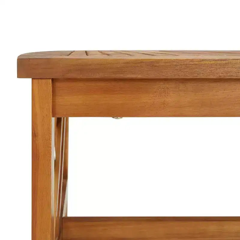 vidaXL Set divani da giardino 3 pz in legno massello di acacia oliato Naturale