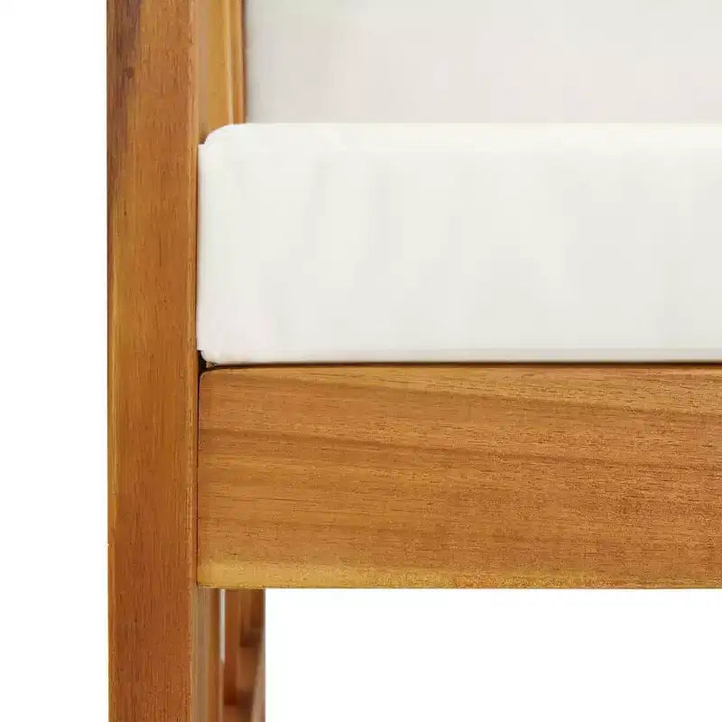vidaXL Set divani da giardino 3 pz in legno massello di acacia oliato Naturale