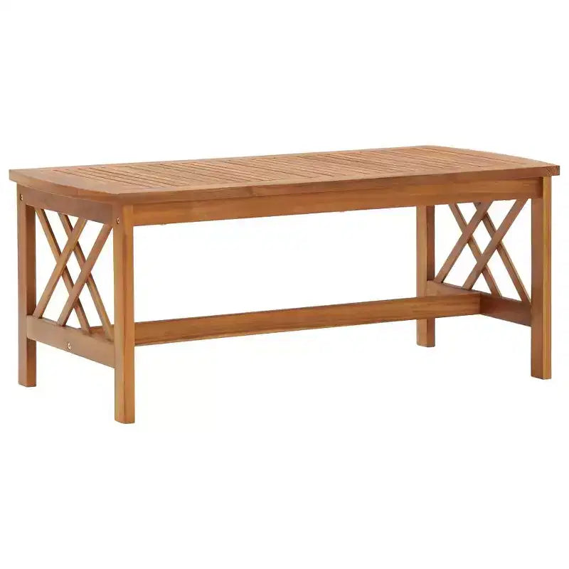 vidaXL Set divani da giardino 3 pz in legno massello di acacia oliato Naturale